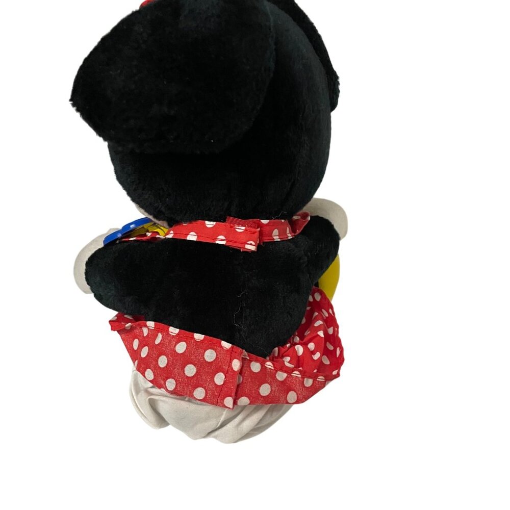 Disney Minnie Mouse Plush Toy Kids OS Red Polka Dot Vintage Original Medallion - Picture 6 of 8